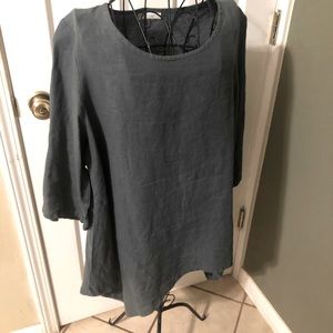 Bryn Walker Italian Linen swing top gray
